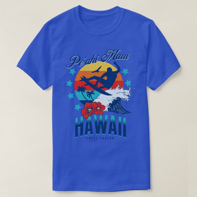 Peahi Jaws Maui Hawaii Big Wave Surfing Surfa Vink T Shirt (Design framsida)