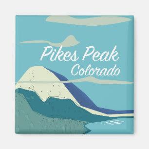 Peak Colorado vintage stil reseaffisch Magnet