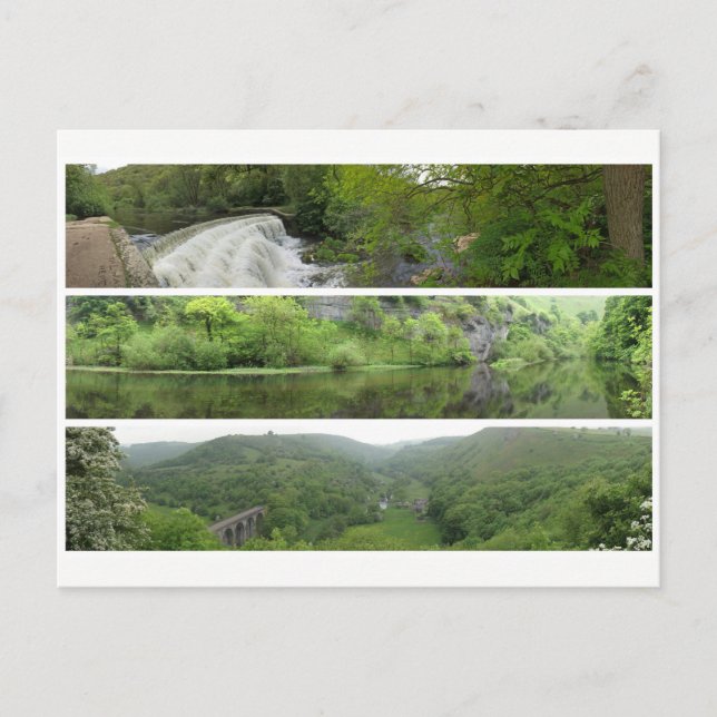 Peak District liggande panoramas Vykort (Framsida)