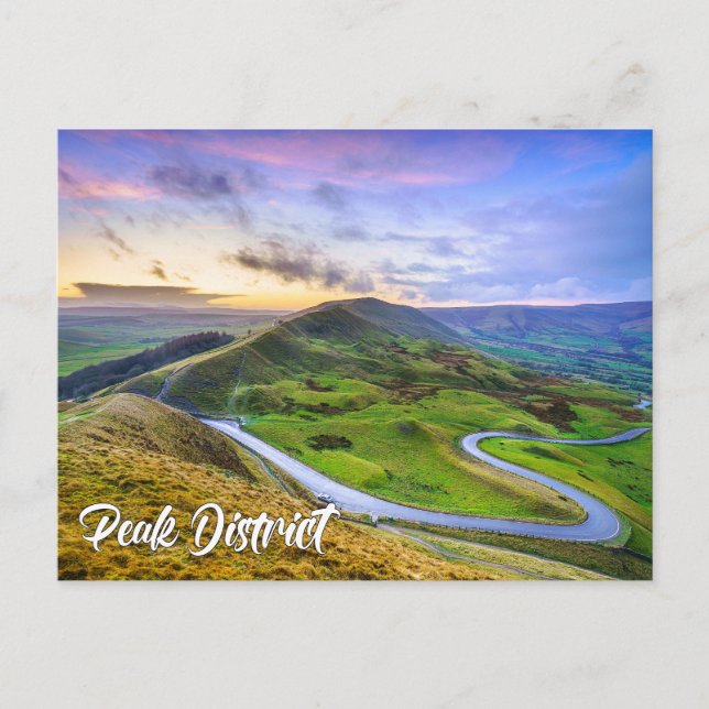Peak District National Park, Derbyshire, England Vykort (Framsida)