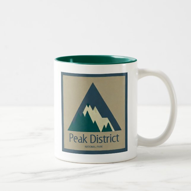 Peak District Nationalpark lantlig Två-Tonad Mugg (Höger)