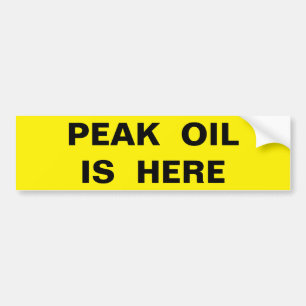 PEAK OIL ÄR HÄR BILDEKAL