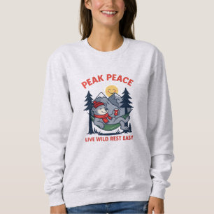 Peak Peace Björn i Hängmatta Camping T Shirt
