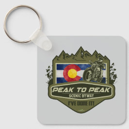 Peak to Peak Scenic Byway Motorcycle 01 Nyckelring