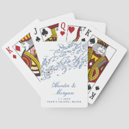 Peak's Island Maine Destination Wedding Favor Casinokort