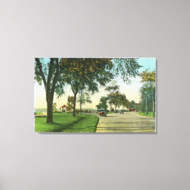 Peaks Island View of Pumpkin Knob Canvastryck (Framsida)