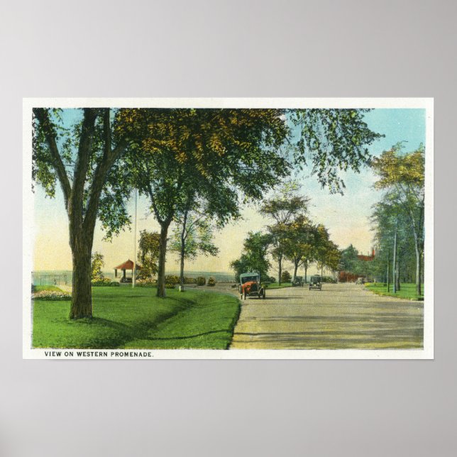 Peaks Island View of Pumpkin Knob Poster (Framsidan)