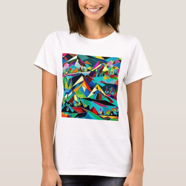 Peaks landskap t shirt (Framsida)