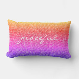 Peaktsam regnbåge Denim ser reversibel projektion Lumbarkudde