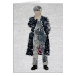 Peaky skygglapparTommy Shelby akvarell Hälsningskort