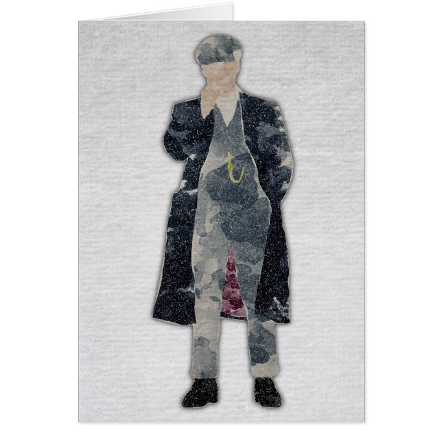 Peaky skygglapparTommy Shelby akvarell Hälsningskort (Framsidan)