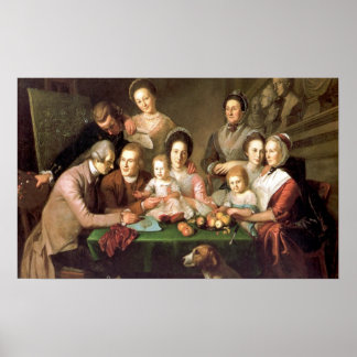 Peale-familjen, av Charles Willson Peale Poster