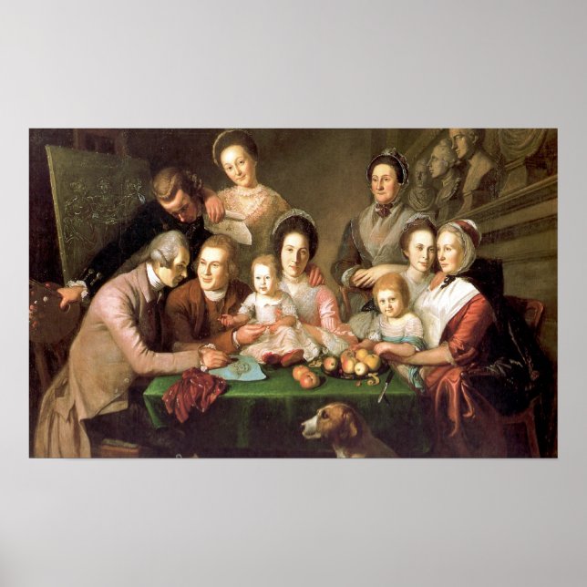Peale-familjen, av Charles Willson Peale Poster (Framsidan)