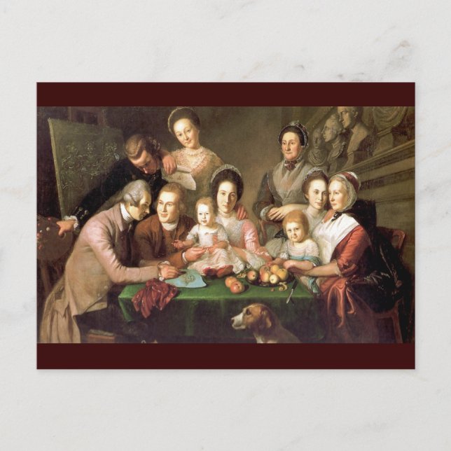 Peale-familjen, av Charles Willson Peale Vykort (Framsida)