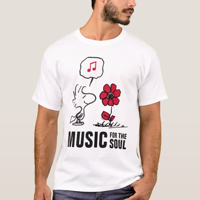 PEANULER| Red & Black Mönster T Shirt (Framsida)