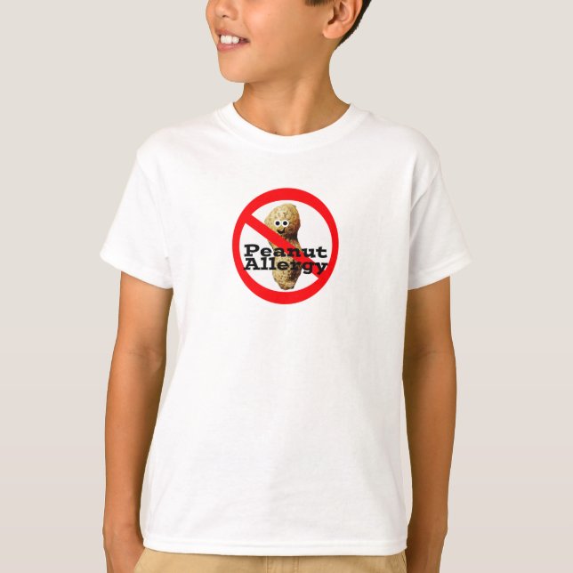 Peanut Allergy Boy's Shirt T Shirt (Framsida)