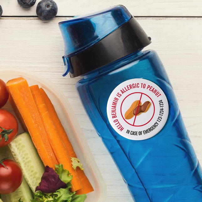 Peanut Allergy Runt Klistermärke (Skapare uppladdad)