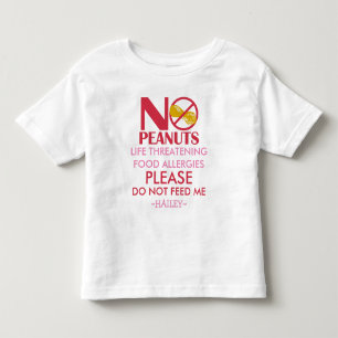 Peanut Allergy Shirt, mata mig inte Tee