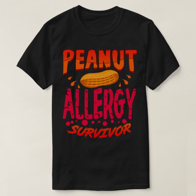 Peanut Allergy Survivor 3 T Shirt (Design framsida)