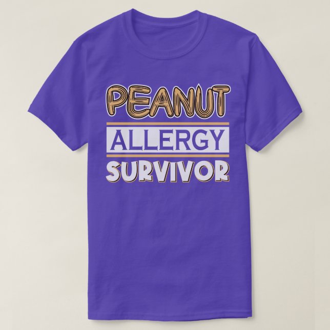 Peanut Allergy Survivor T Shirt (Design framsida)