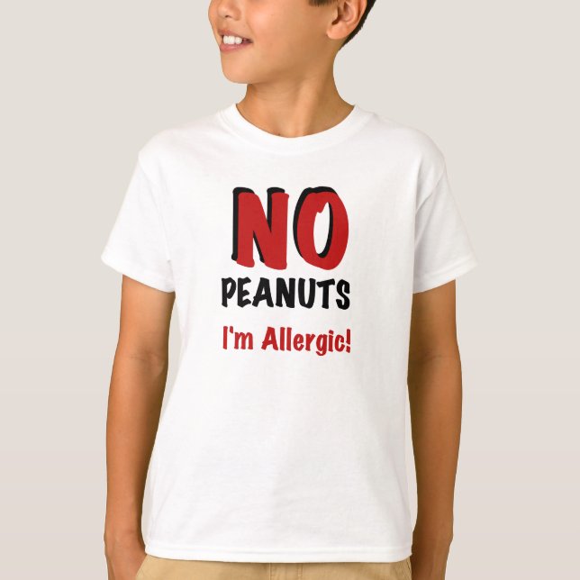 Peanut Allergy T-shirt (Framsida)
