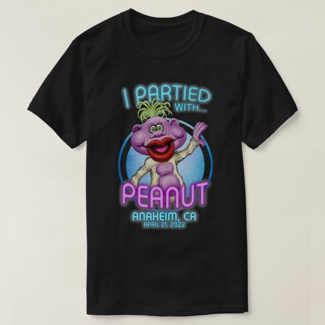 Peanut Anaheim, CA (2022) T Shirt (Design framsida)