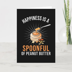 Peanut Butter Älskare Gift lustig Quote Kort