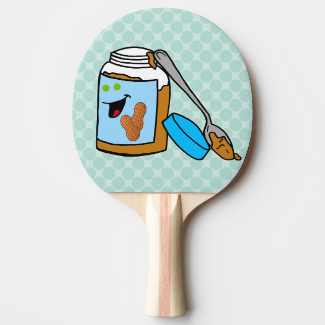 Peanut Butter Älskare Ping Pong Paddle Pingisracket (Framsidan)