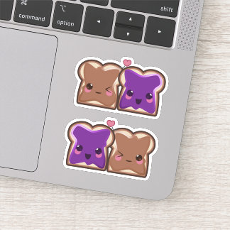 Peanut Butter and Jelly BBF's Kawaii Stickers Klistermärken