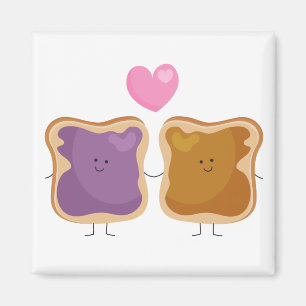 Peanut Butter and Jelly Kärlek Magnet