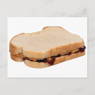 Peanut Butter and Jelly Sandwich Vykort