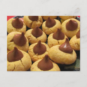 Peanut Butter Choklad Droppe Kakor Vykort