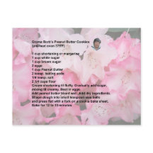 Peanut Butter Cookie-recept postkort