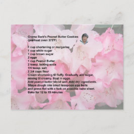Peanut Butter Cookie-recept postkort Vykort