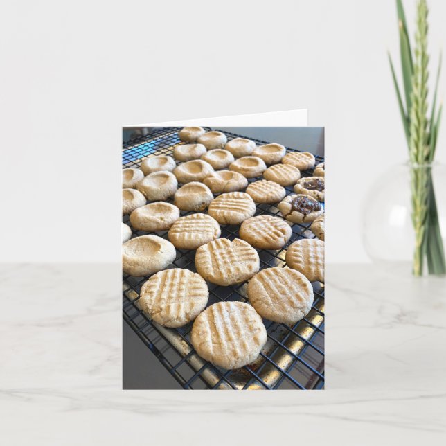 Peanut Butter Cookies Tack Kort (Framsida)