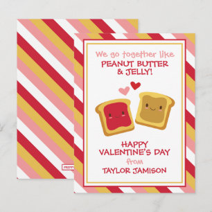 Peanut Butter & Jelly Alla hjärtans dag-kort Vykort