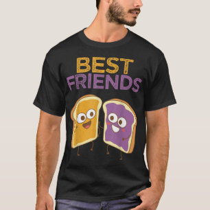 Peanut Butter Jelly Sandwich Älskare Matching Bff T Shirt