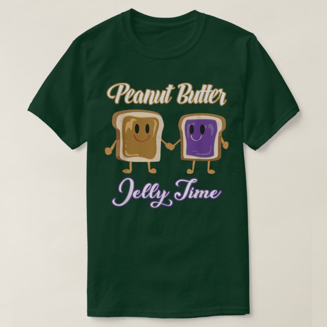 Peanut Butter Jelly Time Bff Love Match Perfect382 T Shirt (Design framsida)