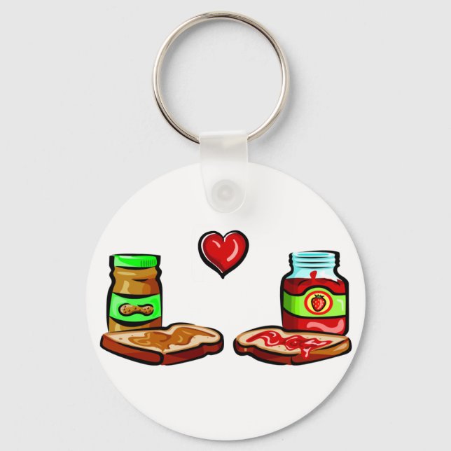 Peanut Butter Kärlek Jelly Nyckelring (Framsida)