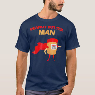 Peanut Butter Man Funny Superhjälte T Shirt