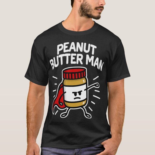 Peanut butter man Toppen hjälte småbarn jelly T Shirt (Framsida)