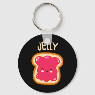 Peanut Butter Och Jelly Tvilling Bästa Vän Matchin Nyckelring