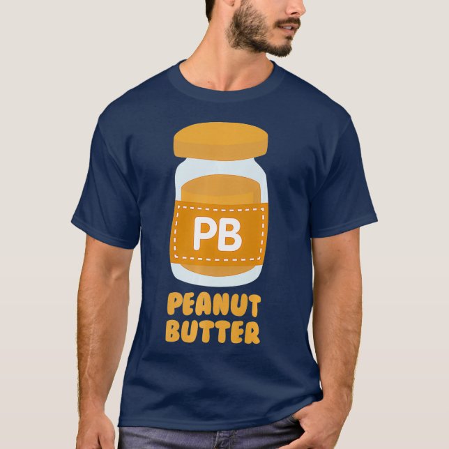 Peanut Butter PB  J Jelly Twins Couples Best T Shirt (Framsida)