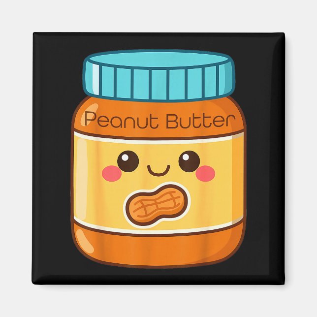 Peanut Butter Shirt Adult Men Women Kids Jelly Cos Magnet (Framsidan)