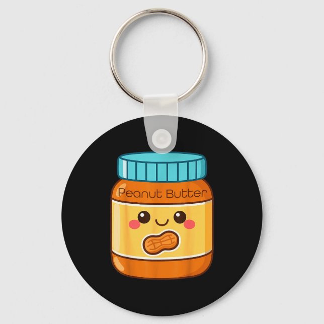 Peanut Butter Shirt Adult Men Women Kids Jelly Cos Nyckelring (Framsida)