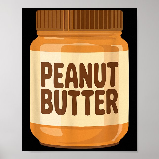 Peanut Butter Shirt Adult Men Women Kids Jelly Cos Poster (Framsidan)
