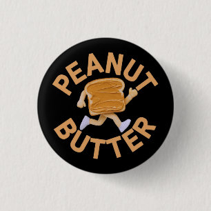 Peanut Butter Vibes Funny & Cute Design Knapp