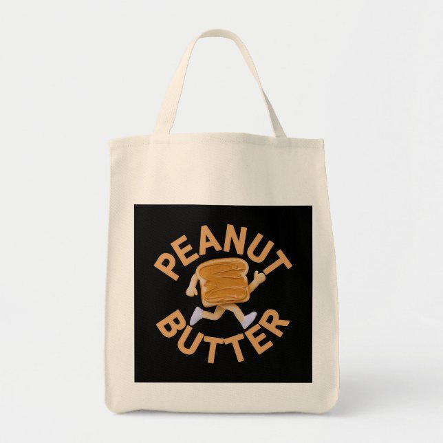 Peanut Butter Vibes Funny & Cute Design Tygkasse (Framsidan)