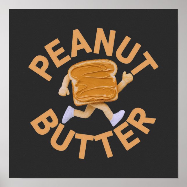 Peanut Butter Vibes Roligt & Sött Design Poster (Framsidan)