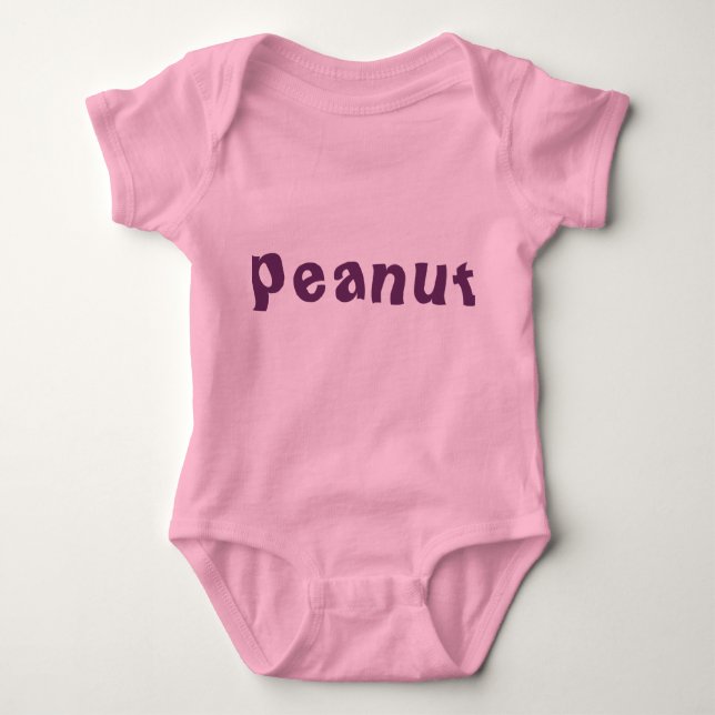 Peanut flicka eller Boy Outfit. T Shirt (Framsida)
